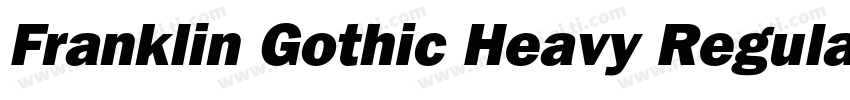 Franklin Gothic Heavy Regular字体转换